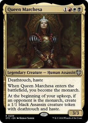 Queen Marchesa card from Commander: Outlaws of Thunder Junction