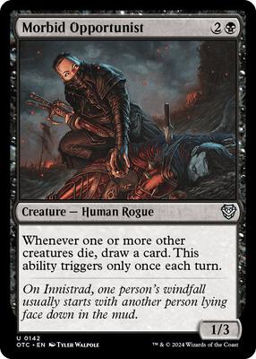 Morbid Opportunist card from Commander: Outlaws of Thunder Junction