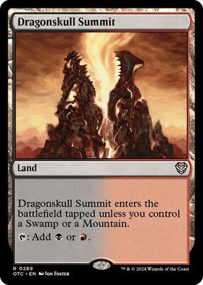 Dragonskull Summit card from Commander: Outlaws of Thunder Junction