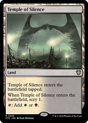 Temple of Silence card from Commander: Outlaws of Thunder Junction