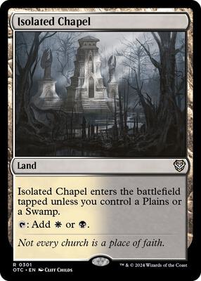 Isolated Chapel card from Commander: Outlaws of Thunder Junction