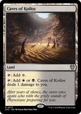 Caves of Koilos card from Commander: Outlaws of Thunder Junction
