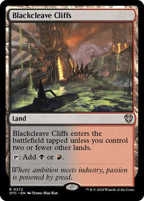Blackcleave Cliffs card from Commander: Outlaws of Thunder Junction