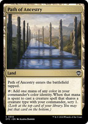 Path of Ancestry card from Commander: Outlaws of Thunder Junction