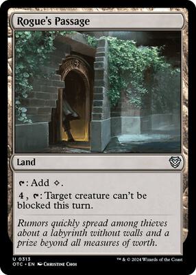 Rogue's Passage card from Commander: Outlaws of Thunder Junction