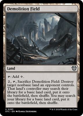 Demolition Field card from Commander: Outlaws of Thunder Junction