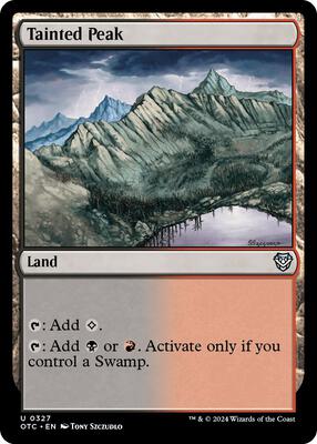 Tainted Peak card from Commander: Outlaws of Thunder Junction