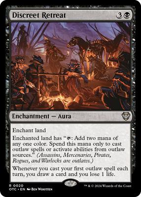 Discreet Retreat card from Commander: Outlaws of Thunder Junction