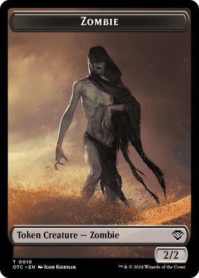 Zombie // Ox Double-Sided Token card from Commander: Outlaws of Thunder Junction