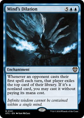 Mind's Dilation card from Commander: Outlaws of Thunder Junction