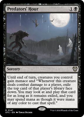 Predators' Hour card from Commander: Outlaws of Thunder Junction