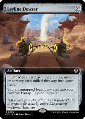 Leyline Dowser (Extended Art) card from Commander: Outlaws of Thunder Junction
