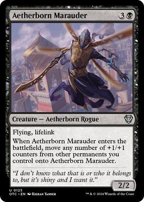 Aetherborn Marauder card from Commander: Outlaws of Thunder Junction
