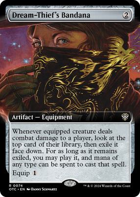 Dream-Thief's Bandana (Extended Art) card from Commander: Outlaws of Thunder Junction