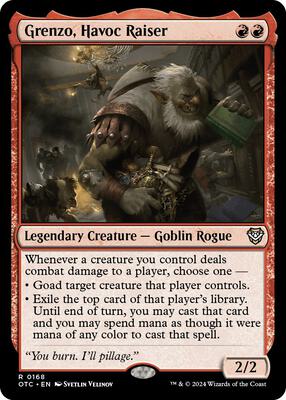 Grenzo, Havoc Raiser card from Commander: Outlaws of Thunder Junction