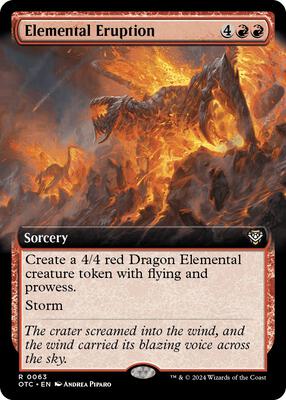 Elemental Eruption (Extended Art) card from Commander: Outlaws of Thunder Junction