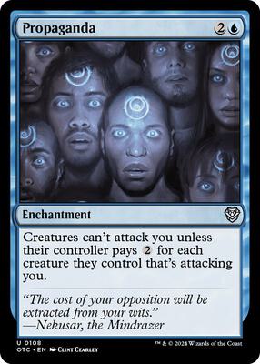 Propaganda card from Commander: Outlaws of Thunder Junction