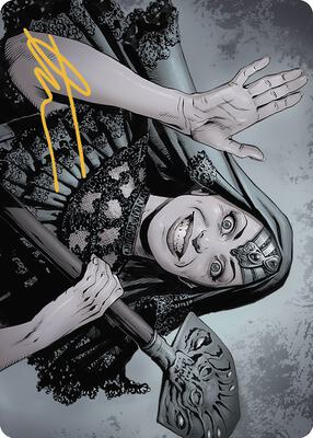 Gisa, the Hellraiser Art Card (Gold-Stamped Signature) card from Art Series: Outlaws of Thunder Junction