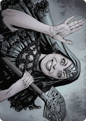 Gisa, the Hellraiser Art Card card from Art Series: Outlaws of Thunder Junction