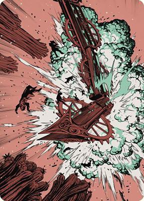 Decimate Art Card card from Art Series: Outlaws of Thunder Junction