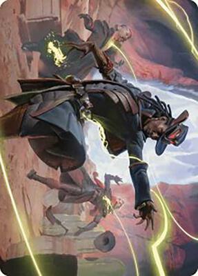Lilah, Undefeated Slickshot Art Card card from Art Series: Outlaws of Thunder Junction