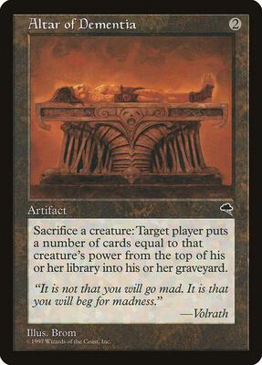 Altar of Dementia card from Tempest