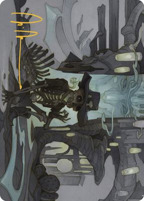 Tinybones Joins Up Art Card (Gold-Stamped Signature) card from Art Series: Outlaws of Thunder Junction