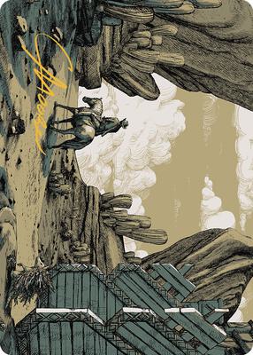Path to Exile Art Card (Gold-Stamped Signature) card from Art Series: Outlaws of Thunder Junction