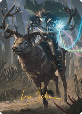 Oko, the Ringleader Art Card (54/54) (Gold-Stamped Signature) card from Art Series: Outlaws of Thunder Junction