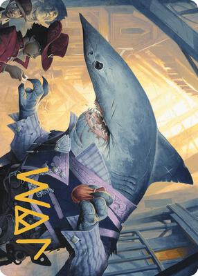 Loan Shark Art Card (Gold-Stamped Signature) card from Art Series: Outlaws of Thunder Junction