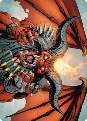 Rakdos, the Muscle Art Card card from Art Series: Outlaws of Thunder Junction