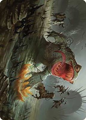 The Gitrog, Ravenous Ride Art Card card from Art Series: Outlaws of Thunder Junction