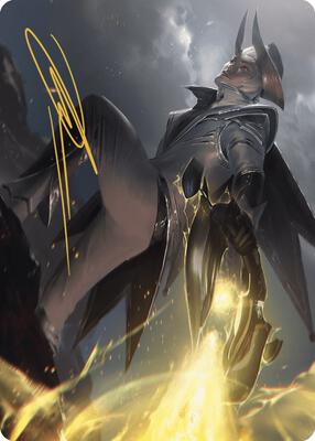 Ruthless Lawbringer Art Card (Gold-Stamped Signature) card from Art Series: Outlaws of Thunder Junction