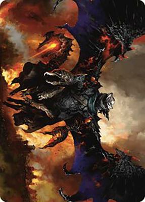 Akul the Unrepentant Art Card card from Art Series: Outlaws of Thunder Junction