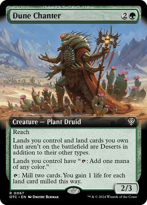Dune Chanter (Extended Art) card from Commander: Outlaws of Thunder Junction