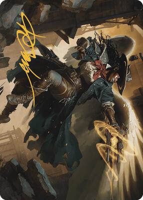 Archangel of Tithes Art Card (Gold-Stamped Signature) card from Art Series: Outlaws of Thunder Junction