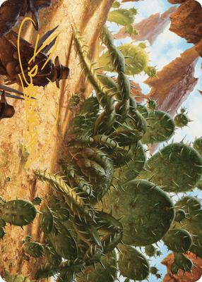 Cactarantula Art Card (Gold-Stamped Signature) card from Art Series: Outlaws of Thunder Junction