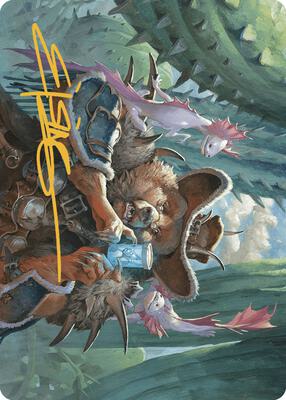 Doc Aurlock, Grizzled Genius Art Card (Gold-Stamped Signature) card from Art Series: Outlaws of Thunder Junction