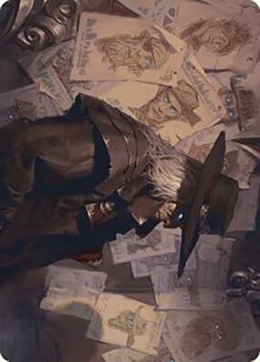 Lazav, Familiar Stranger Art Card card from Art Series: Outlaws of Thunder Junction