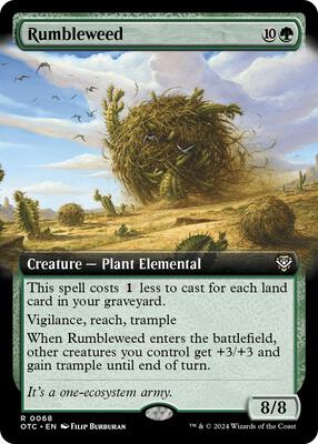Rumbleweed (Extended Art) card from Commander: Outlaws of Thunder Junction
