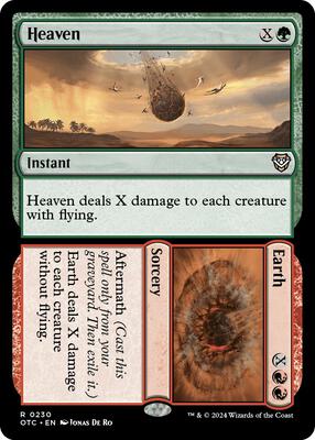 Heaven // Earth card from Commander: Outlaws of Thunder Junction