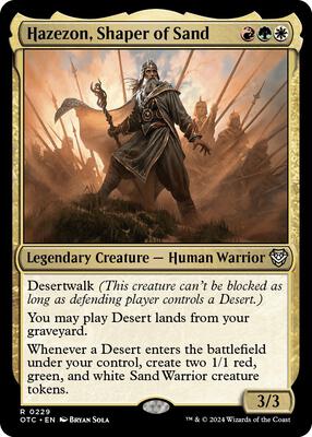 Hazezon, Shaper of Sand card from Commander: Outlaws of Thunder Junction