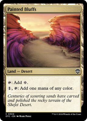 Painted Bluffs card from Commander: Outlaws of Thunder Junction