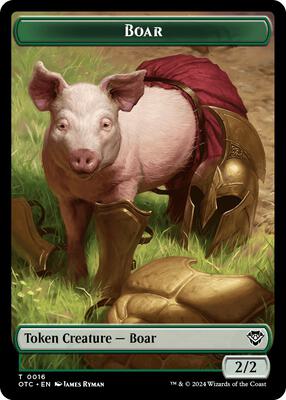 Boar // Drake Double-Sided Token card from Commander: Outlaws of Thunder Junction