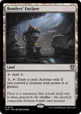 Bonders' Enclave card from Commander: Outlaws of Thunder Junction