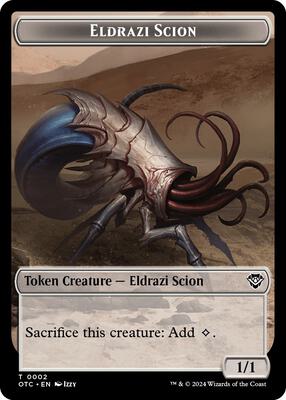 Eldrazi Scion // Treasure Double-Sided Token card from Commander: Outlaws of Thunder Junction