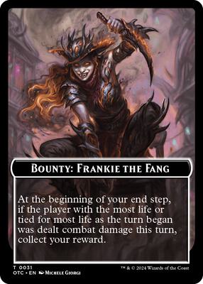 Bounty: Frankie the Fang // Bounty Rules Double-Sided Token card from Commander: Outlaws of Thunder Junction