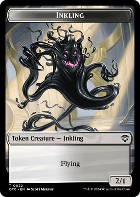 Inkling // Treasure Double-Sided Token card from Commander: Outlaws of Thunder Junction