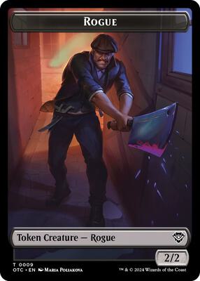 Rogue // The Monarch Double-Sided Token card from Commander: Outlaws of Thunder Junction