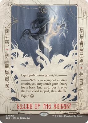 Sword of the Animist card from Secret Lair Drop Series